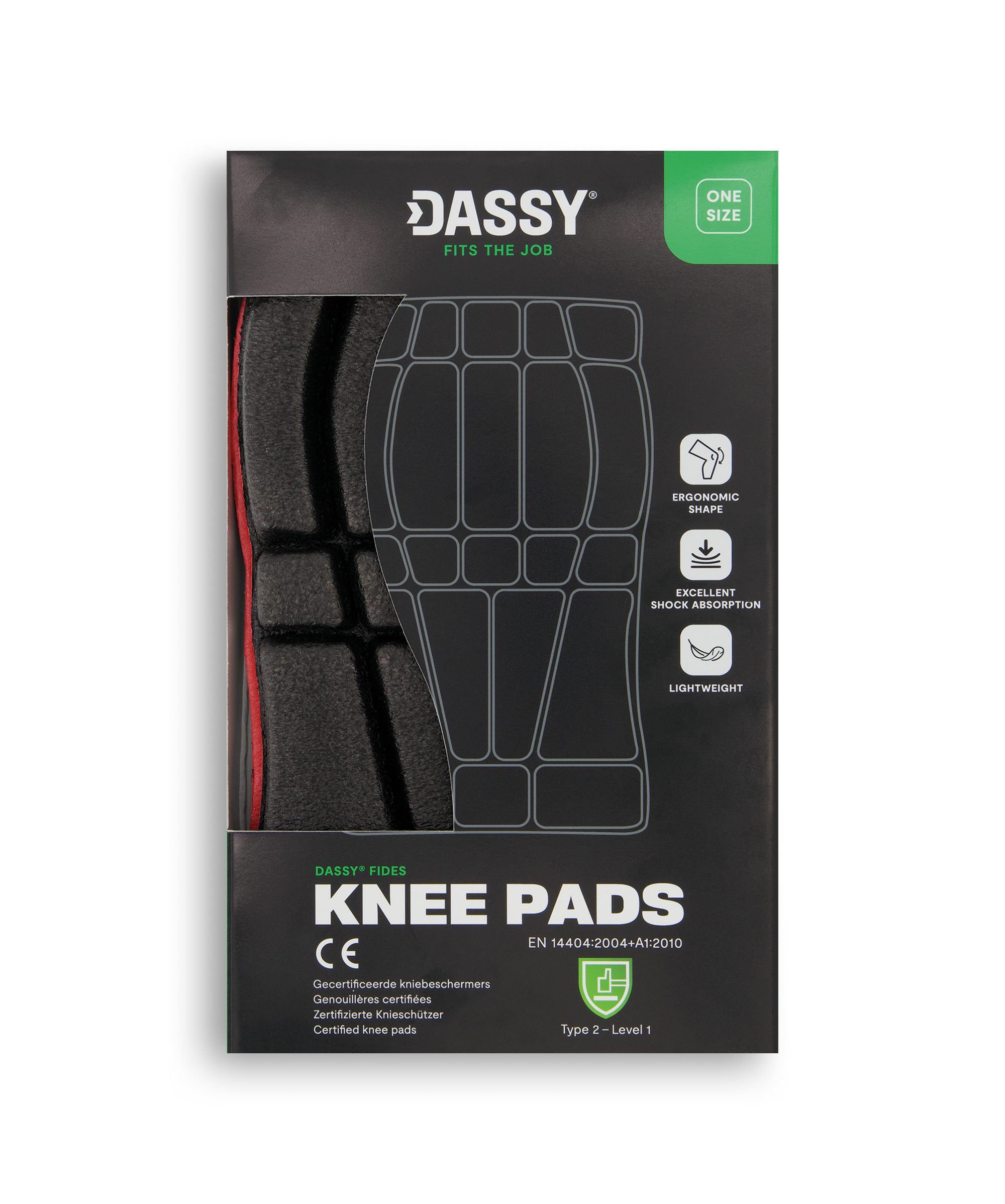 DASSY® Fides - Gecertificeerde kniebeschermers (Type 2, level 1) - Afbeelding 2