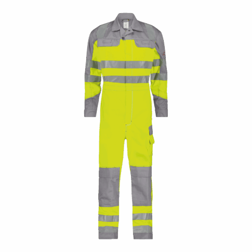 DASSY® Spencer - Multinorm hogezichtbaarheidsoverall met kniezakken