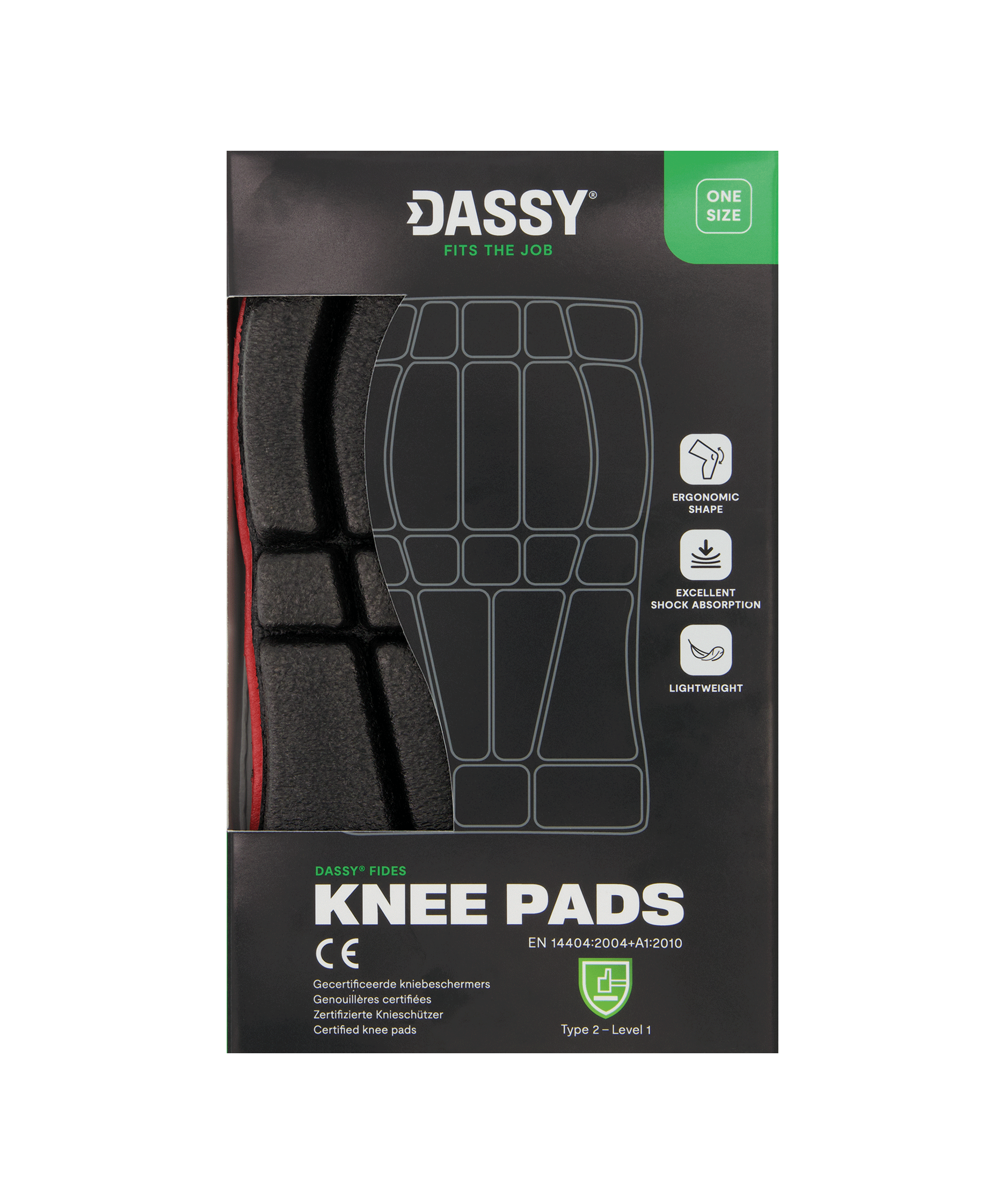 DASSY® Fides - Gecertificeerde kniebeschermers (Type 2, level 1)