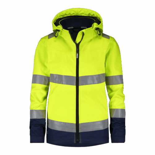 DASSY® Malaga Women - Hogezichtbaarheidssoftshelljas voor dames