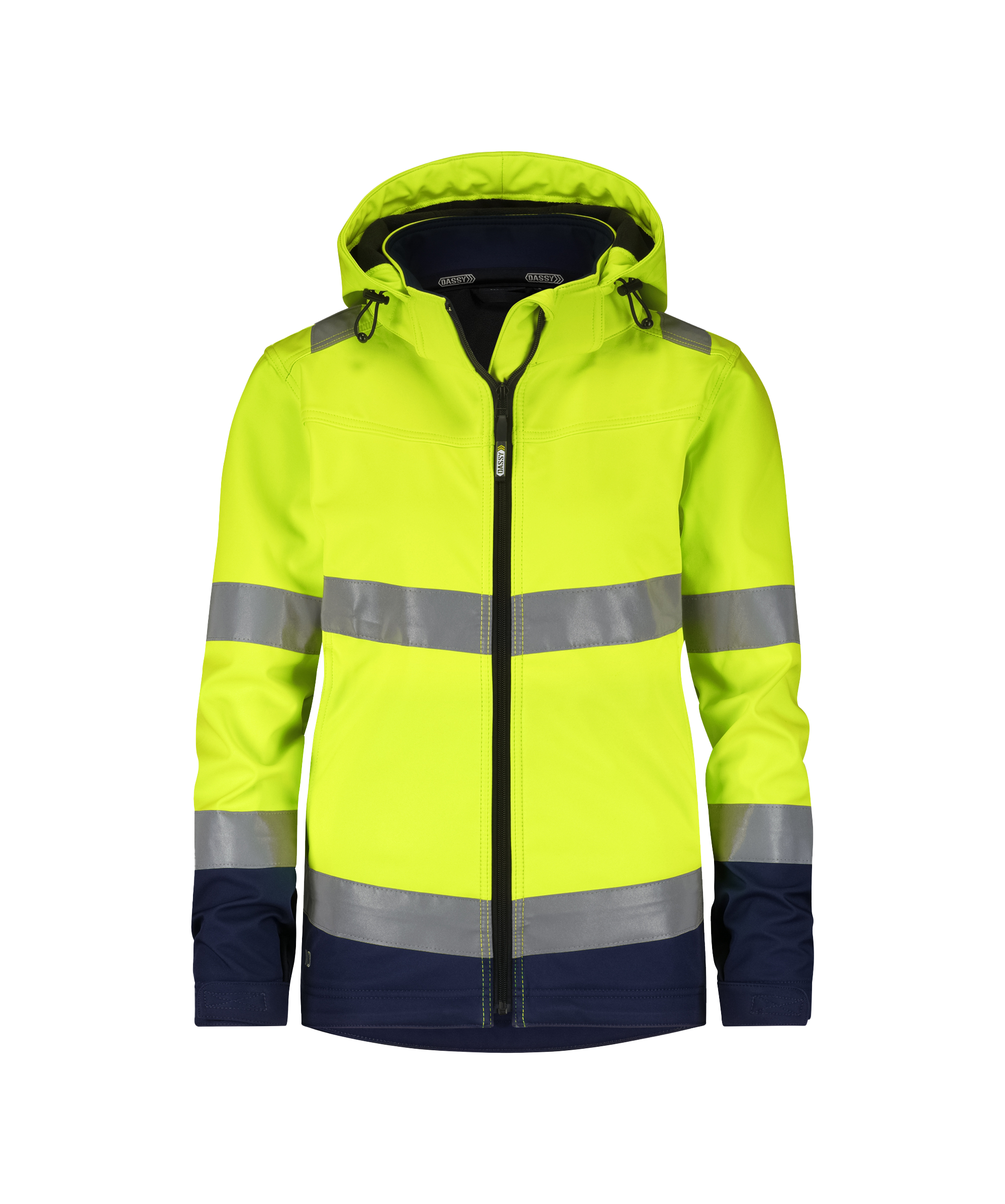 DASSY® Malaga Women - Hogezichtbaarheidssoftshelljas voor dames